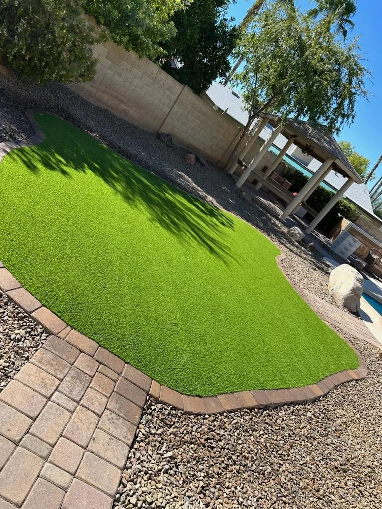 Arizona artificial turf lawn installation
